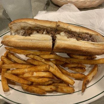 Venezia Italian Restaurant - Cheese steak sub plain with fries - Italian Near Me - Advance, North Carolina