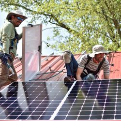 PV Squared Solar - Simple Gifts Farm Solar Installation in Amherst, MA