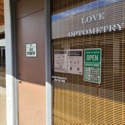 Love Optometry - Front door