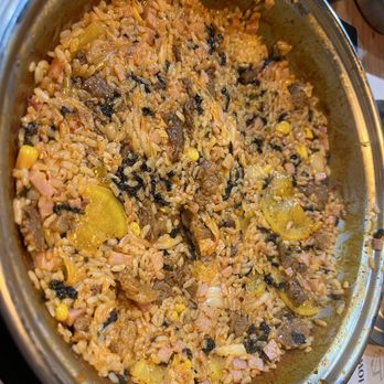 Dookki - Houston - Fried - rice, mayo, ham, seafood, radish, onions, corn. - Korean Near Me - Houston, Texas