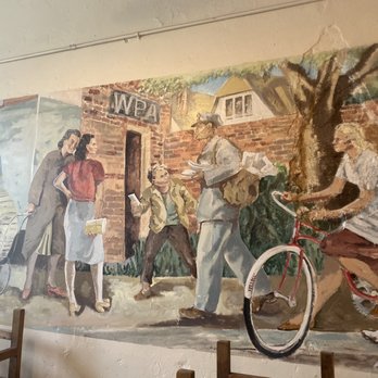 WPA Bakery - The mural on the wall, celebrating the Works Progress Administration. - Bakeries Near Me - Richmond, Virginia WPA Bakery - The mural on the wall, celebrating the Works Progress Administration. - Bakeries Near Me - Richmond, Virginia