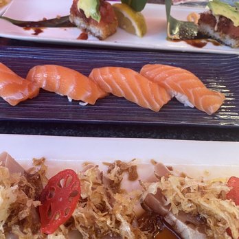 FUJIYA - Salmon Sushi= fresh/delicious fish! But rice gets a D grade - Japanese Near Me - Burbank, California FUJIYA - Salmon Sushi= fresh/delicious fish! But rice gets a D grade - Japanese Near Me - Burbank, California