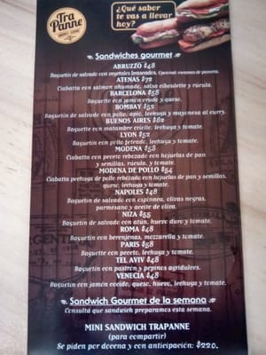 Menu photo 4 Tra Panne Buenos Aires, C