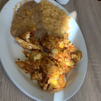 Los Garcias Restaurant - Chorizo and papas beans rice - Mexican Near Me - San Jose, California Los Garcias Restaurant - Chorizo and papas beans rice - Mexican Near Me - San Jose, California