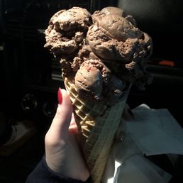a person holding a cone of ice cream a person holding a cone of ice cream