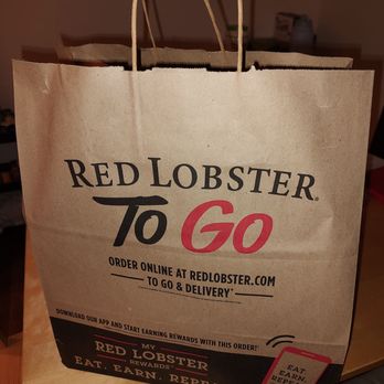 Red Lobster - Take out bag - Seafood Near Me - Indianapolis, Indiana