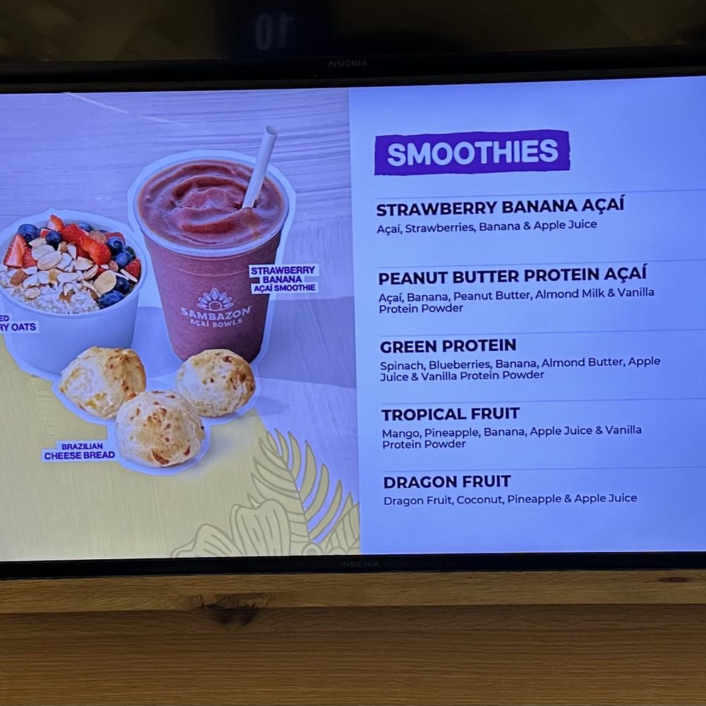 Sambazon - Menu - Acai Bowls Near Me - Santa Ana, California Sambazon - Menu - Acai Bowls Near Me - Santa Ana, California
