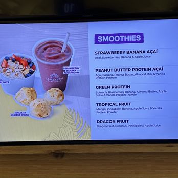 Sambazon - Menu - Acai Bowls Near Me - Santa Ana, California Sambazon - Menu - Acai Bowls Near Me - Santa Ana, California