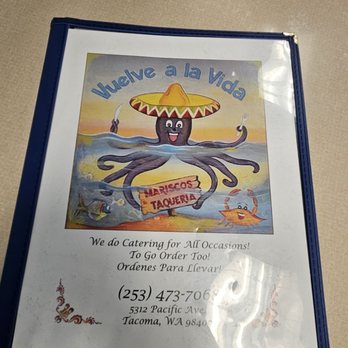 Vuelve A La Vida - Menu - Mexican Near Me - Tacoma, Washington Vuelve A La Vida - Menu - Mexican Near Me - Tacoma, Washington