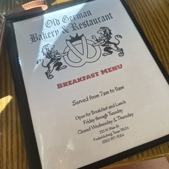 Old German Bakery & Restaurant - Bakeries Near Me - Fredericksburg, Texas