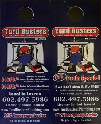 Turd Busters Plumbing Logo