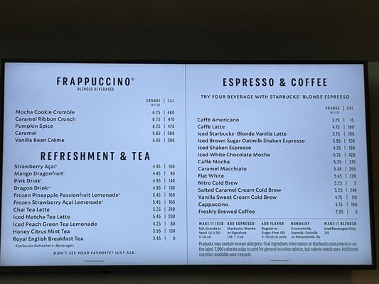 Menu photo 2 Starbucks San Antonio, TX Menu photo 2 Starbucks San Antonio, TX