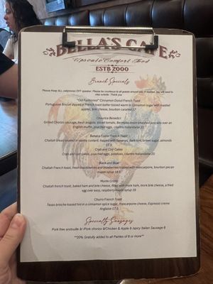 Menu photo 7 Bella's Cafe New Haven, CT