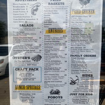 Cajun Craft - Menu - Cajun/Creole Near Me - Waco, Texas Cajun Craft - Menu - Cajun/Creole Near Me - Waco, Texas