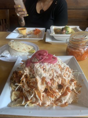 Photo of Islas Del Caribe Restaurant - Miami, FL, US. Pollo Ceibeño, sopa de res, and pupusas.  Very delicious food at a reasonable price.  They have everything down to a formula family wise.