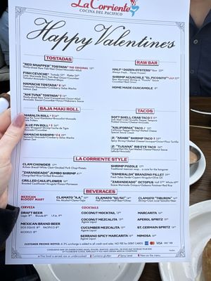 Menu photo 1 La Corriente Coronado, CA
