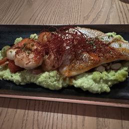 Shrimp and red snapper