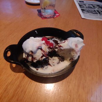 Twin Peaks - Brownie sundae, with some pretty sad whipped cream. - Sports Bars Near Me - Centennial, Colorado Twin Peaks - Brownie sundae, with some pretty sad whipped cream. - Sports Bars Near Me - Centennial, Colorado