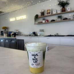 mango coconut matcha with oat milk mango coconut matcha with oat milk