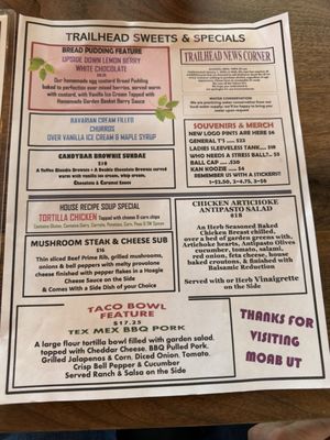 Menu photo 3 Trailhead Public House & Eatery Moab, UT