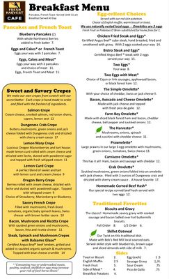Menu photo 7 Fresh Harvest Cafe Florence, OR