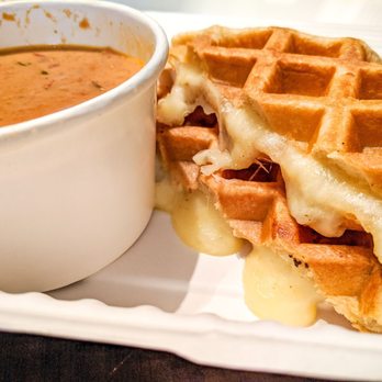 Waffle Love - Grilled Cheese & Tomato Basil Bisque - Waffles Near Me - Round Rock, Texas Waffle Love - Grilled Cheese & Tomato Basil Bisque - Waffles Near Me - Round Rock, Texas