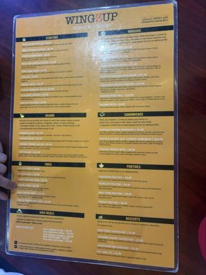 Menu photo 1 Wingzup Austin, TX