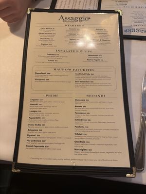 Menu photo 1 Assaggio Ristorante Seattle, WA Menu photo 1 Assaggio Ristorante Seattle, WA