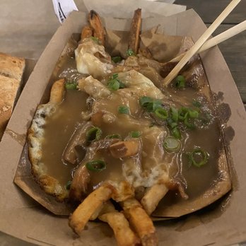 Parts&Labor - Canuck poutine ( cheese curds and mushroom gravy) - Vegan Near Me - Durham, North Carolina