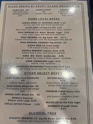 Menu photo 1 Rob's Good Times Grill Lihue, HI Menu photo 1 Rob's Good Times Grill Lihue, HI