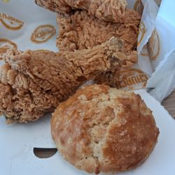 Church's Texas Chicken - Church's chicken. Well prepared, good chicken. Biscuit was ok...sort of ordinary.