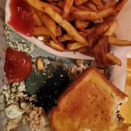 Blue Cheese Burger. Started eating so fast, forgot to take a picture before the first bite :-)