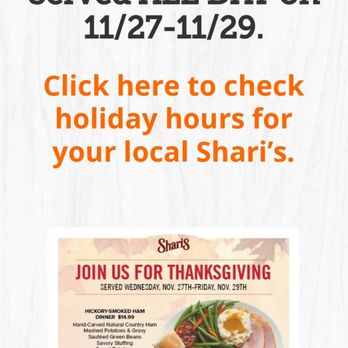 Shari's - This is their online add tgat comes up, UNLESS they change it after complaints of course! - Diners Near Me - Rohnert Park, California Shari's - This is their online add tgat comes up, UNLESS they change it after complaints of course! - Diners Near Me - Rohnert Park, California
