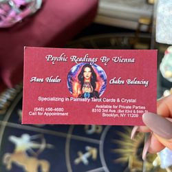 Psychic Readings By Vienna - My Business Card that you could call or text to contact me!!