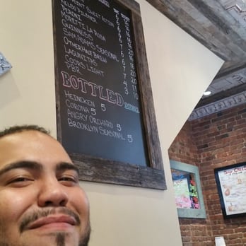 Table 87 - Gowanus - Beer prices !! Friend got caught in the pic - Pizza Near Me - Brooklyn, New York