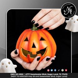 Nails of America First Colony Sugarland - Embrace the dark side with gothic Halloween nails! Add skulls, bats, and black glitter for an eerie yet stylish look this October.