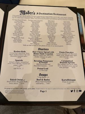 Menu photo 4 Mader's Milwaukee, WI