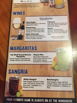 Menu photo 2 WingHouse Bar & Grill Daytona Beach, FL