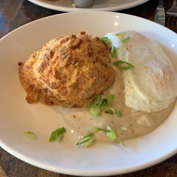 Bruncheonette - Biscuit and gravy with over medium egg. - Breakfast & Brunch Near Me - Spokane, Washington Bruncheonette - Biscuit and gravy with over medium egg. - Breakfast & Brunch Near Me - Spokane, Washington