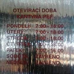 Kantýna PEF - Otvíračka.