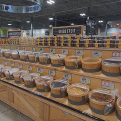 Sprouts Farmers Market - Assorted goods including dried fruit, nuts that you can buy