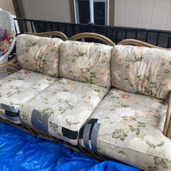 Chavez Since 67 - This was our couch before Chavez Since 67 recovered the cushions.