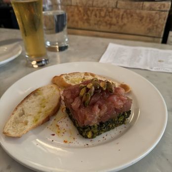 Neptune Oyster - Blue fin tuna crostini - Seafood Near Me - Boston, Massachusetts
