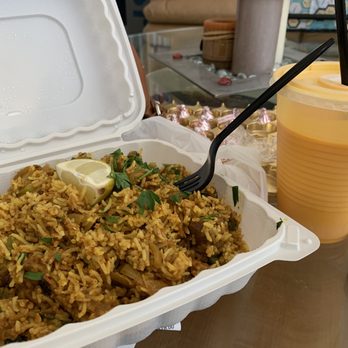 chaats cuisine - Lamb Biryani and Mango Lassi - Indian Near Me - Fairfield, California