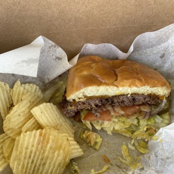 Fat Dan's - Fat Dan's Fat Burger - Dived in before taking a pic, ooops - Delis Near Me - Indianapolis, Indiana