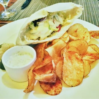 Madera - Lamb Gyro, House Pita, Tzatziki, Goat Cheese Fondue, Spiced Chips - New American Near Me - Menlo Park, California Madera - Lamb Gyro, House Pita, Tzatziki, Goat Cheese Fondue, Spiced Chips - New American Near Me - Menlo Park, California
