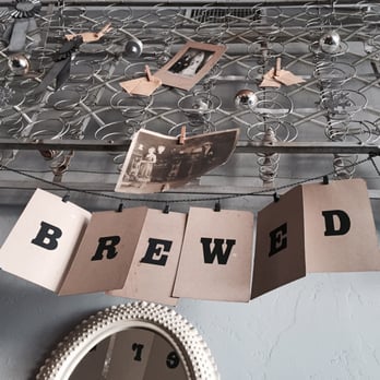 Brewed - Decor from a mattress spring! - Coffee & Tea Near Me - Fort Worth, Texas