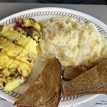 Waffle House - Fiesta omelette with extra jalapeños - Diners Near Me - Alpharetta, Georgia