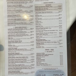 Gruta Ehden - Menu - English