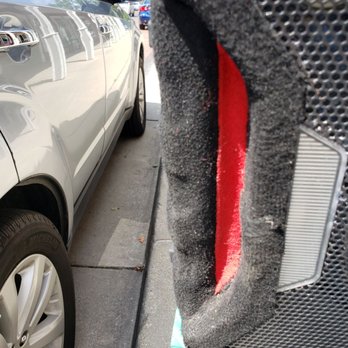 Vintage Charm - Here is how little room would be left if a car was parked next to the bins. Not much room before I fall off the curb. - Women's Clothing Near Me - Zionsville, Indiana